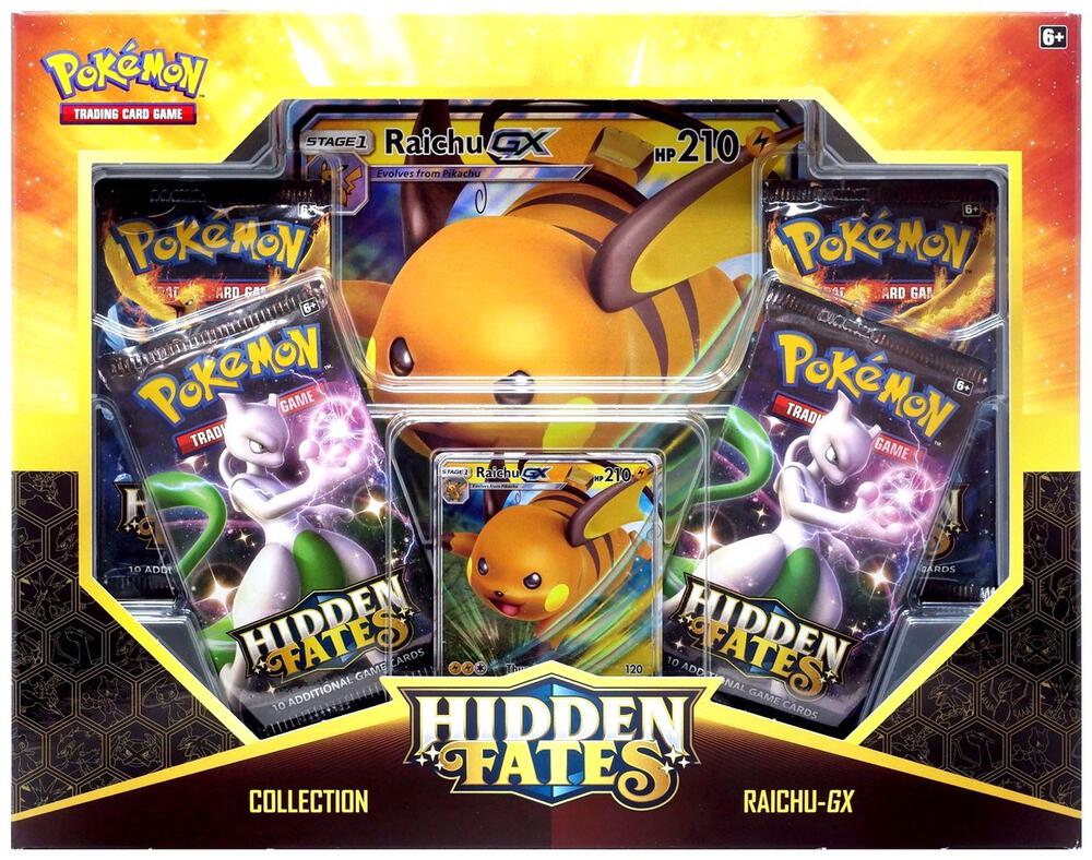 Pokemon Hidden Fates Raichu GX Collection Box