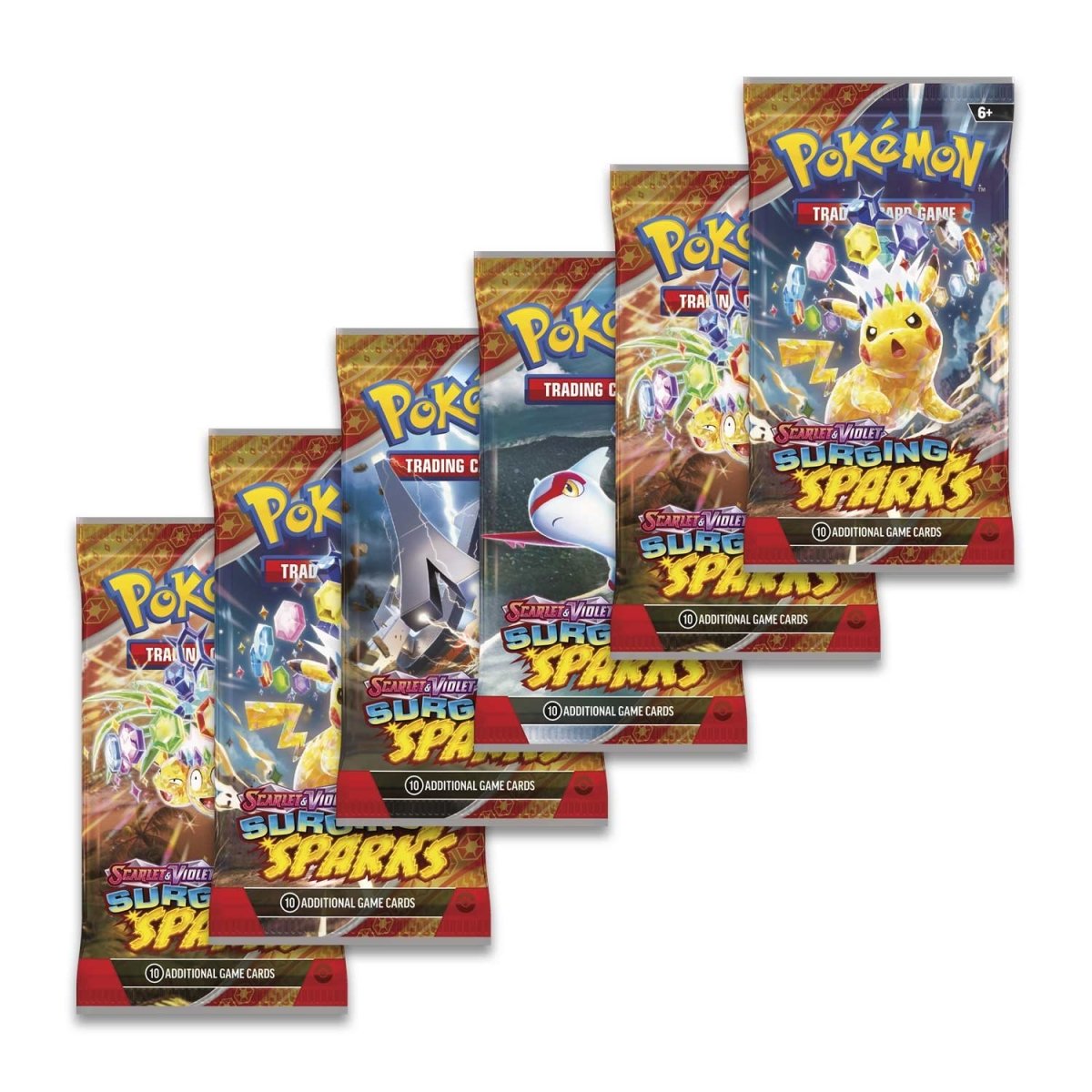 Pokemon Surging Sparks Booster Pack Bundle x10