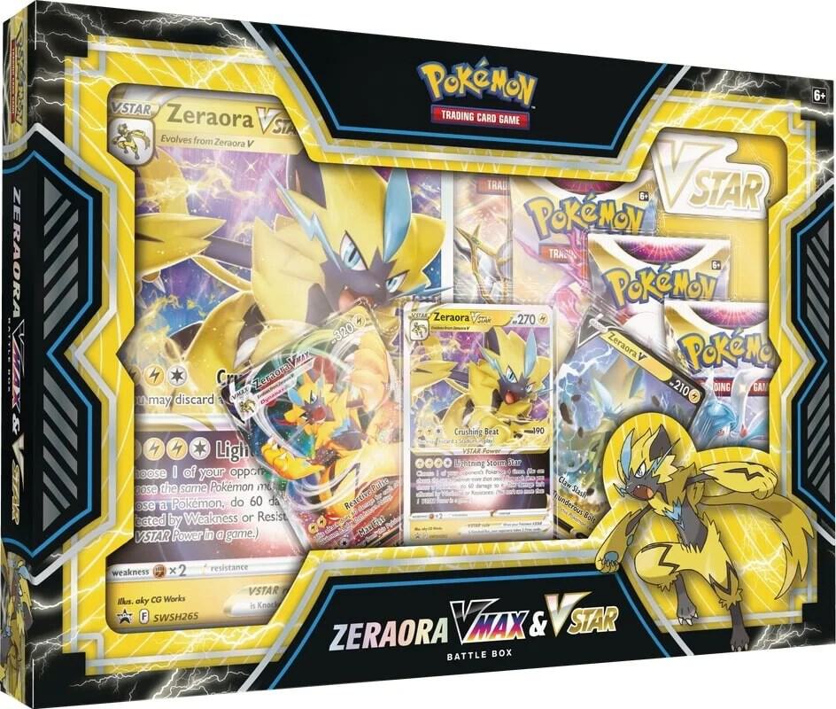 Pokemon Zeraora VMAX & VSTAR Battle Box
