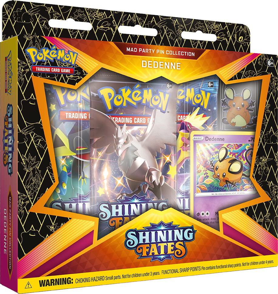 Pokemon Shining Fates Mad Party Pin Collection [Dedenne]
