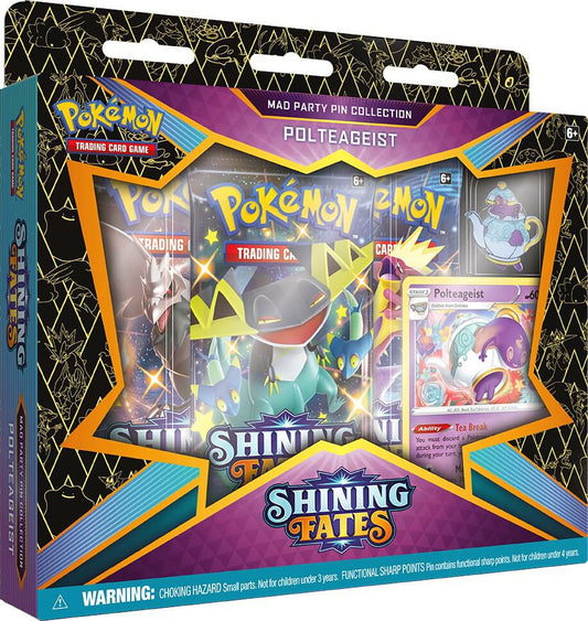 Pokemon Shining Fates Poltergeist Mad Party Pin Collection