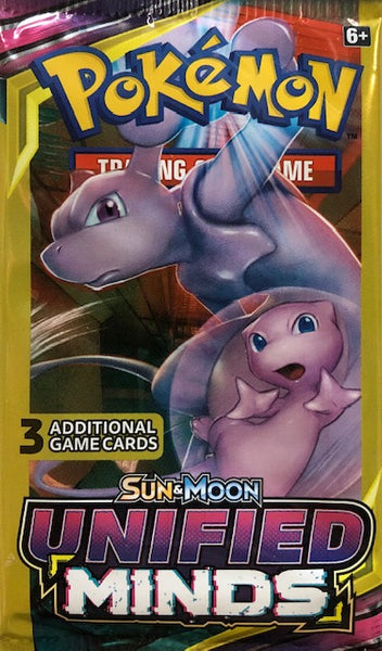 Pokemon Sun & Moon Unified Minds 3 Card Mini Booster Pack