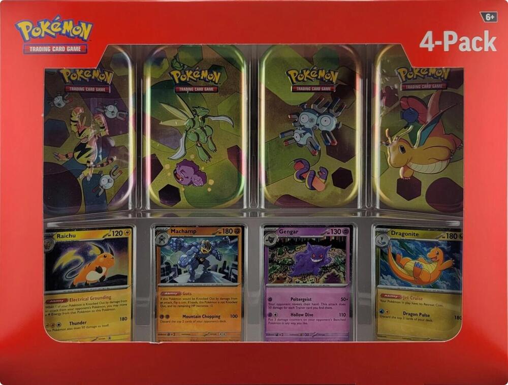 Pokemon 151 (4 Mini Tins + 4 Promo Cards Bundle