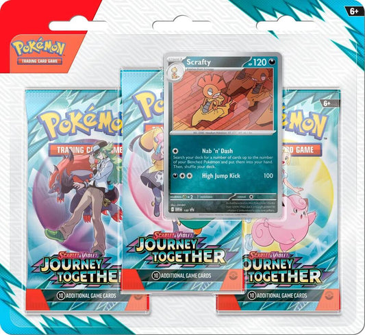 Pokemon Journey Together SV09 3-pack Blister