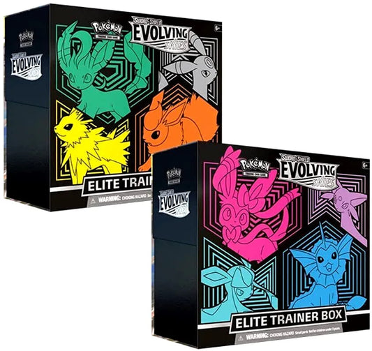 Pokemon Evolving Skies Elite Trainer Box x 2 (Art Set)